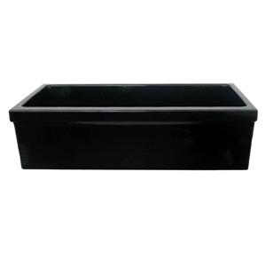 Whitehaus Collection Front Apron Fireclay Sink - 30-in - Black