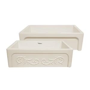 Whitehaus Collection Front Apron Fireclay Sink - 33-in - Off-White