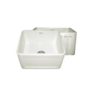 Whitehaus Collection Front Apron Fireclay Sink - 20-in - Off-White