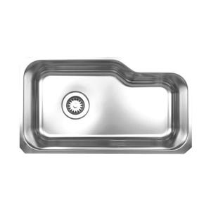 Whitehaus Collection Single Bowl Undermount Sink - Stainless steel