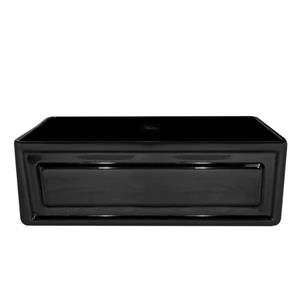 Whitehaus Collection Front Apron Fireclay Sink - 30-in - Black