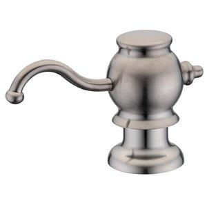 Whitehaus Collection Contemporary Brass Soap/Lotion Dispenser - Brushed Nickel