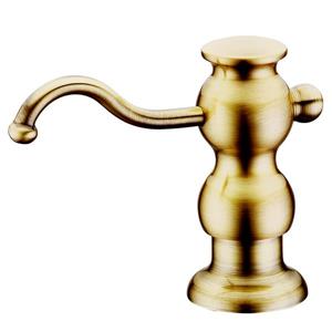 Whitehaus Collection Contemporary Brass Soap/Lotion Dispenser - Antique Brass