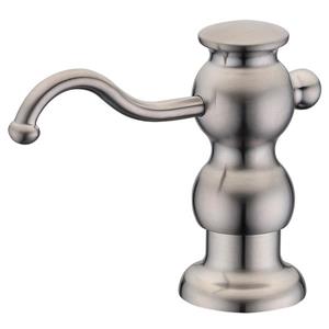 Whitehaus Collection Contemporary Brass Soap/Lotion Dispenser - Brushed Nickel