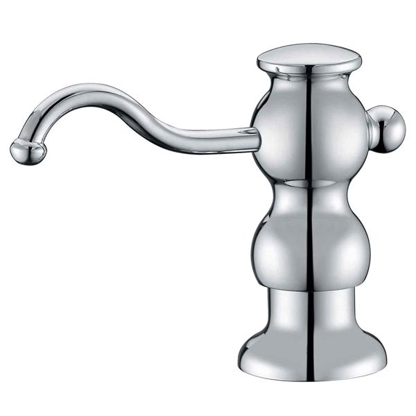 Whitehaus Collection Contemporary Brass Soap/Lotion Dispenser - Polished Chrome