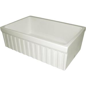 Whitehaus Collection Front Apron Fireclay Sink - 30-in - Off-White