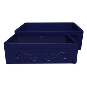 Whitehaus Collection Front Apron Fireclay Sink - 33-in - Blue