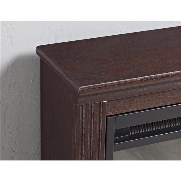 Ameriwood Home Bruxton Electric Fireplace - Cherry Brown