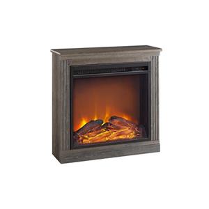 Ameriwood Home Bruxton Electric Fireplace - Medium Brown