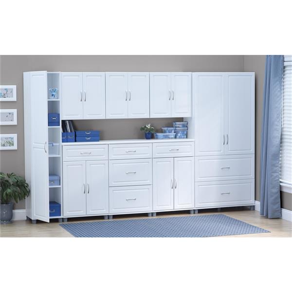 Ameriwood Home Kendall Storage Cabinet - 2 Doors and 1 Drawer - 24" - White