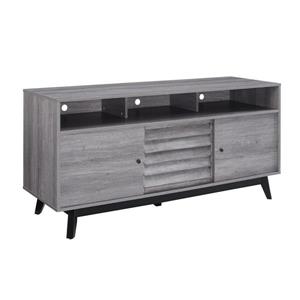 Mauble télé Vaughn pour téléviseur jusqu'à 60", chêne gris