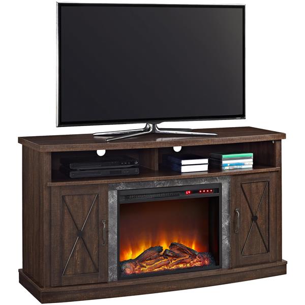 Ameriwood Home Barrow Creek Fireplace with TV Cabinet for TVs up to 60-in