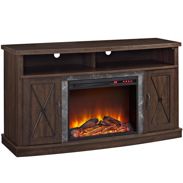 Ameriwood Home Barrow Creek Fireplace with TV Cabinet for TVs up to 60-in