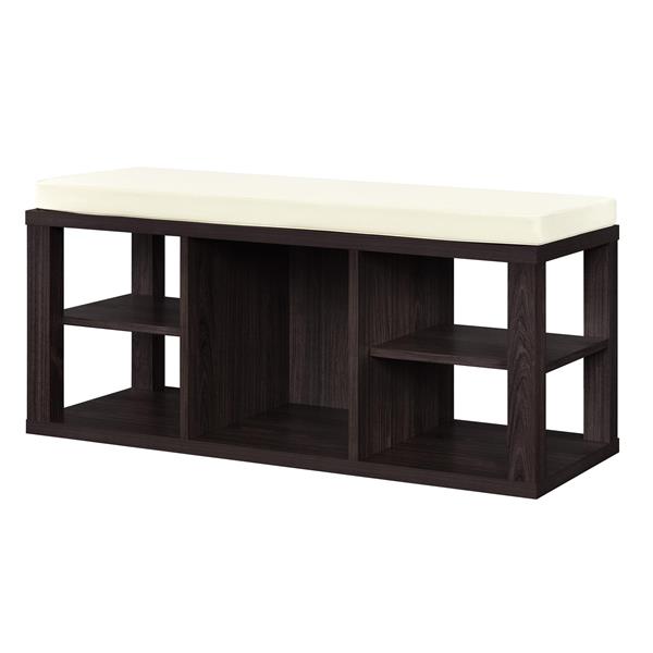 Ameriwood Home Parsons Bench With Open Storage Espresso