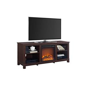 Ameriwood Home Edgewood TV Console with Fireplace for TVs up to 60" -Cherry