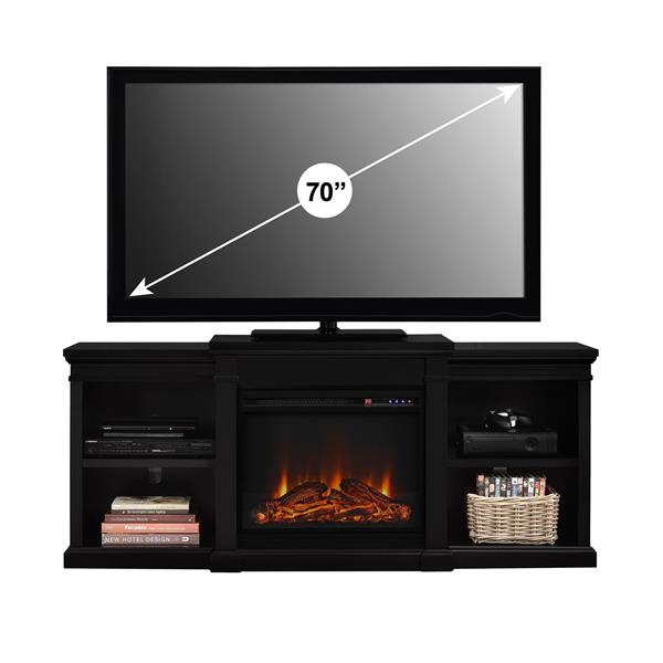 Ameriwood Home Manchester TV Stand for TVs up to 70" - Electric Fireplace