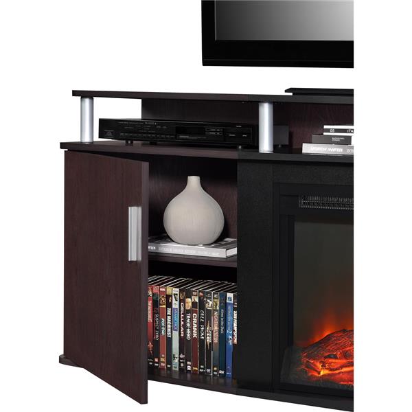 Ameriwood home carson tv deals stand with fireplace