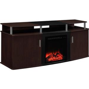 Ameriwood Home Carson Tv Stand with Electric Fireplace for TVs up to 70"