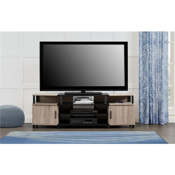 Ameriwood Home Carson TV Stand for TVs up to 70" - 2 Doors - Gray Oak