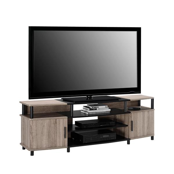 Ameriwood Home Carson TV Stand for TVs up to 70" - 2 Doors - Gray Oak