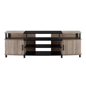 Ameriwood Home Carson TV Stand for TVs up to 70" - 2 Doors - Gray Oak