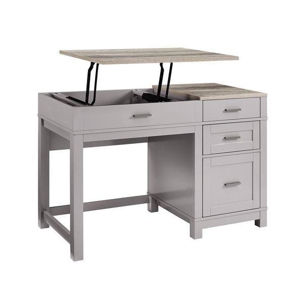 Ameriwood Home Carver Lift Top Desk - Gray