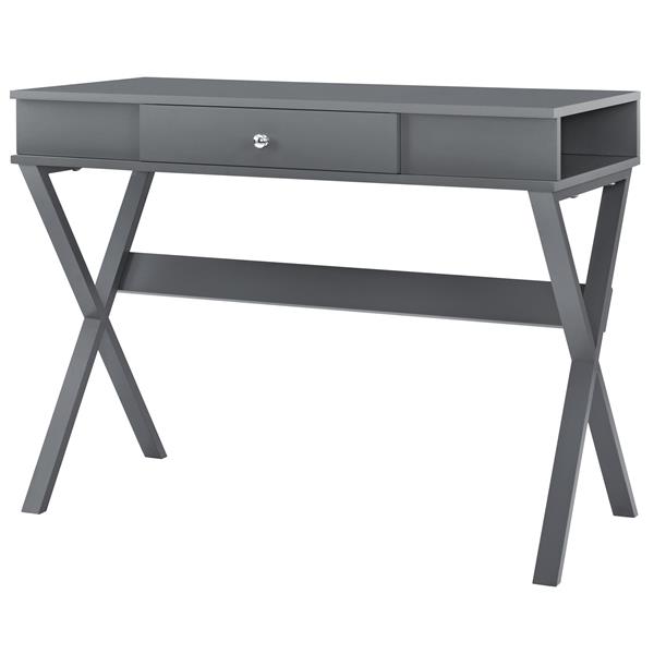 Ameriwood Home Paxton Campaign Desk Graphite Gray 9258496com Rona