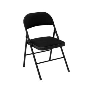 Cosco Fabric Folding Chair - Black - Set of 4
