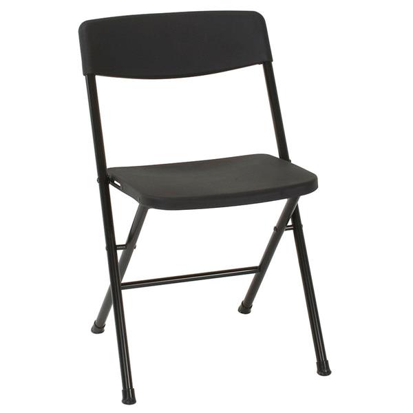 Cosco Folding Chair - Resin - Black - Set of 4