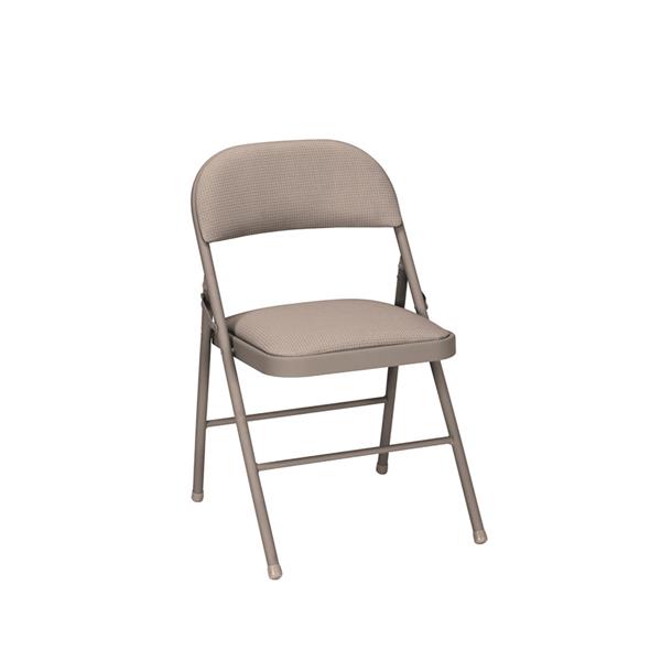 Cosco Fabric Folding Chair - Beige - Set of 4