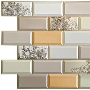 Dundee Deco PVC 3D Wall Panel - Bricks with Flowers