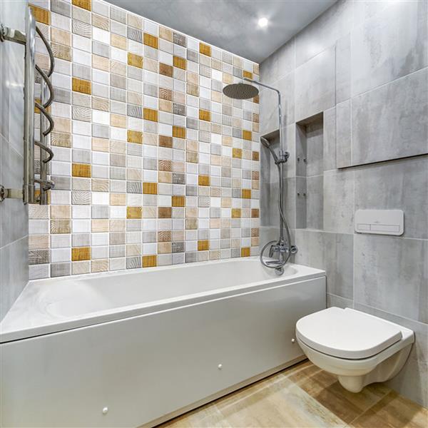 Dundee Deco PVC 3D Wall Panel - White, Beige, Brown Wood Stamps