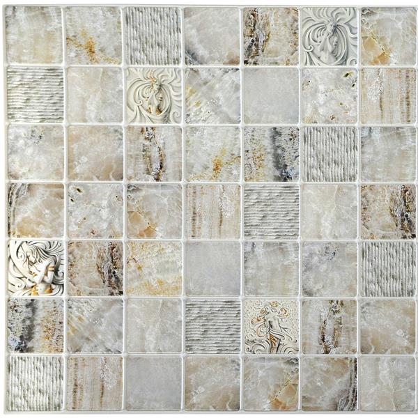 Image of Dundee Deco | 3D Wall Panel Beige And Grey Venetian Marble | Rona
