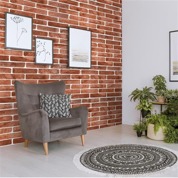 Dundee Deco Vintage Brown Faux Brick 3D Wall Panel - 3.4-ft x 1.6-ft
