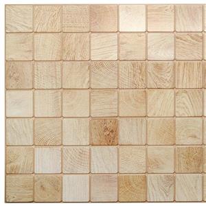 Dundee Deco PVC 3D Wall Panel - Off White Faux Timber - 3.1-ft x 1.6-ft