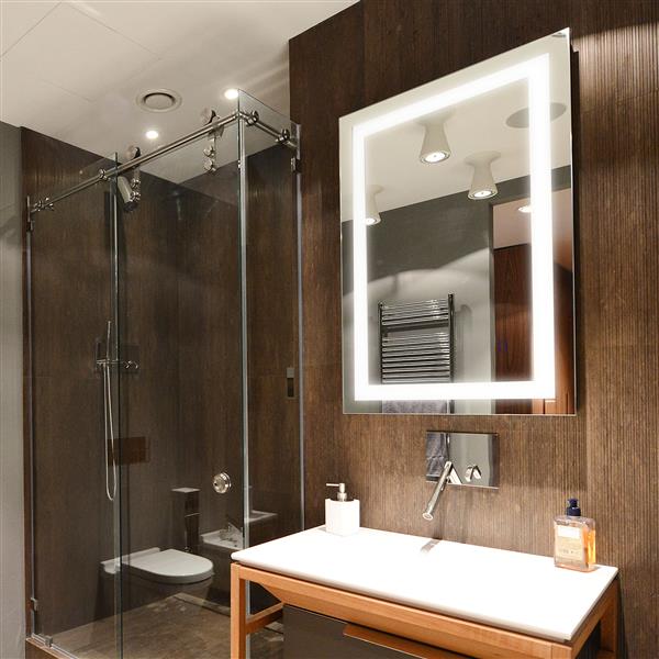 Dyconn Faucet Edison Rectangular Led Bathroom Mirror 30 X 36 M13at3036w Rona