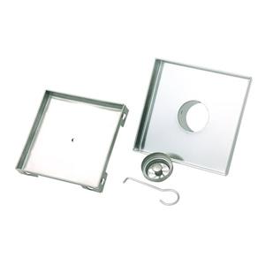 BOANN Square Shower Drain - 6-in - Stainless Steel