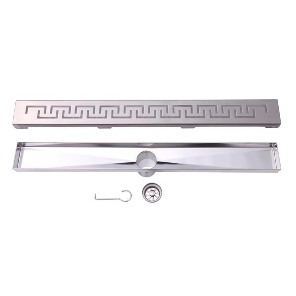BOANN Linear Shower Drain - 36-in - Stainless Steel