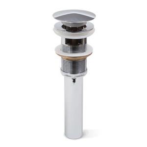 Dyconn Faucet Push Pop-Up Drain with Overflow - Polished Chrome