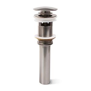 Dyconn Faucet Push Pop-Up Drain with Overflow - Brushed Nickel