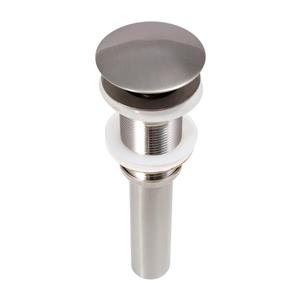 Dyconn Faucet Push Pop-Up Drain without Overflow - Brushed Nickel
