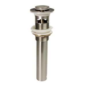 Dyconn Faucet Push Pop-Up Drain with Overflow - Brushed Nickel