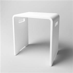 Dyconn Faucet Stone Vanity Seat - White