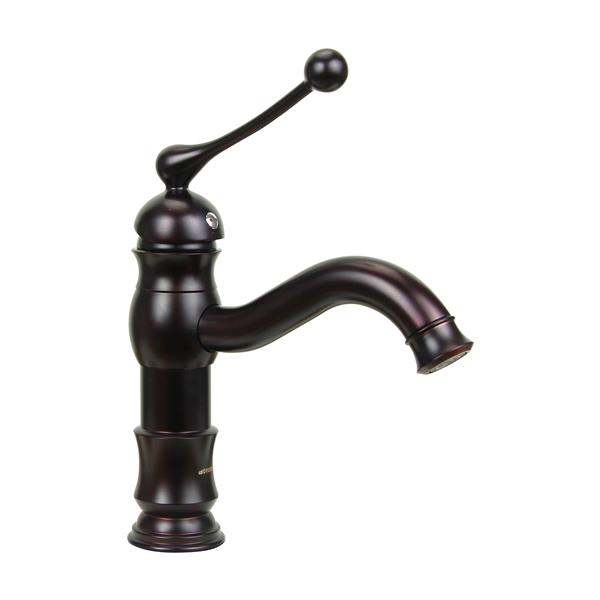 Robinet de lavabo à levier unique «Rogue», bronze huilé