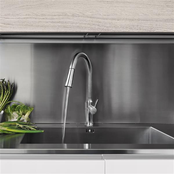 BOANN Esther Kitchen Faucet - 18.9-in - Stainless Steel