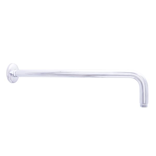 Dyconn Faucet Right Angled Shower Arm with Flange, 16-in, Chrome