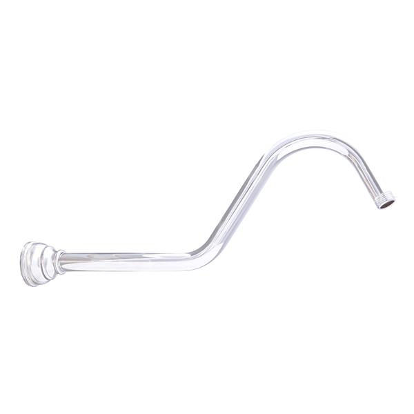 Bras de douche en S, 16 po, chrome