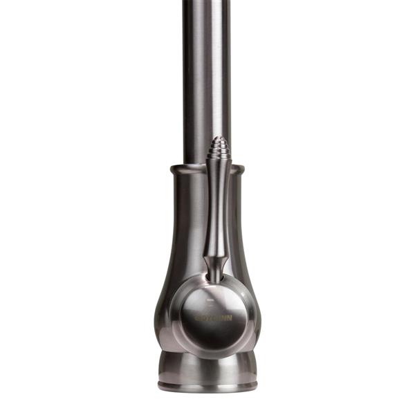 Robinet de cuisine «Coral», 18 po, nickel brossé