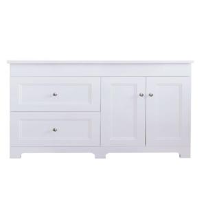 Luxo Marbre Classic Vanity -2 Doors -2 Drawers- 60.25-in- White.