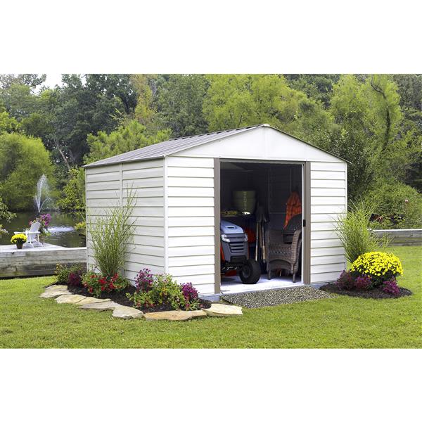 Arrow MilfordÂ® Vinyl Steel Storage Shed - 10' x 12" - Off 